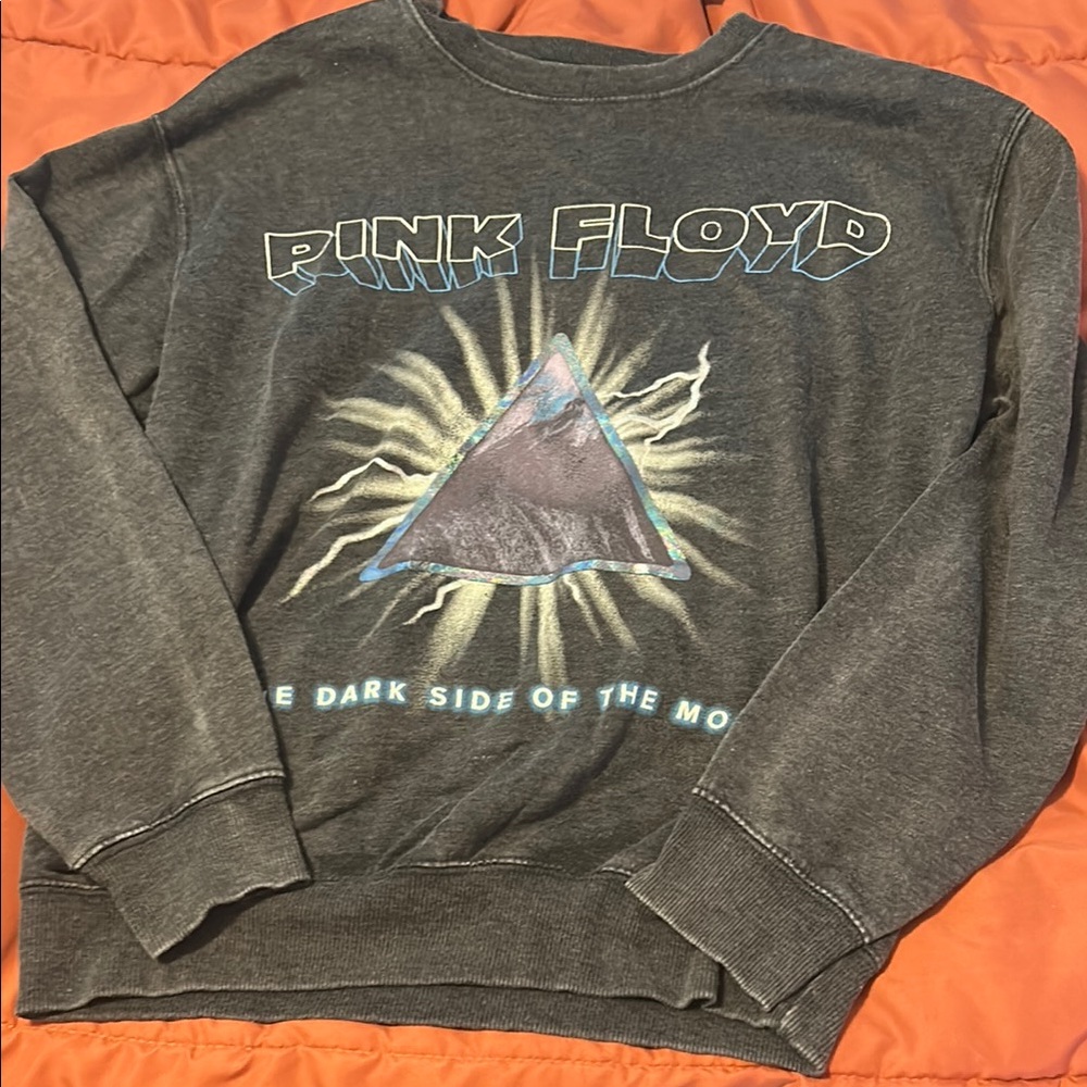 Pink Floyd Gray Crewneck Sweater with Iconic Design